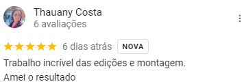 depoimento edição de site
